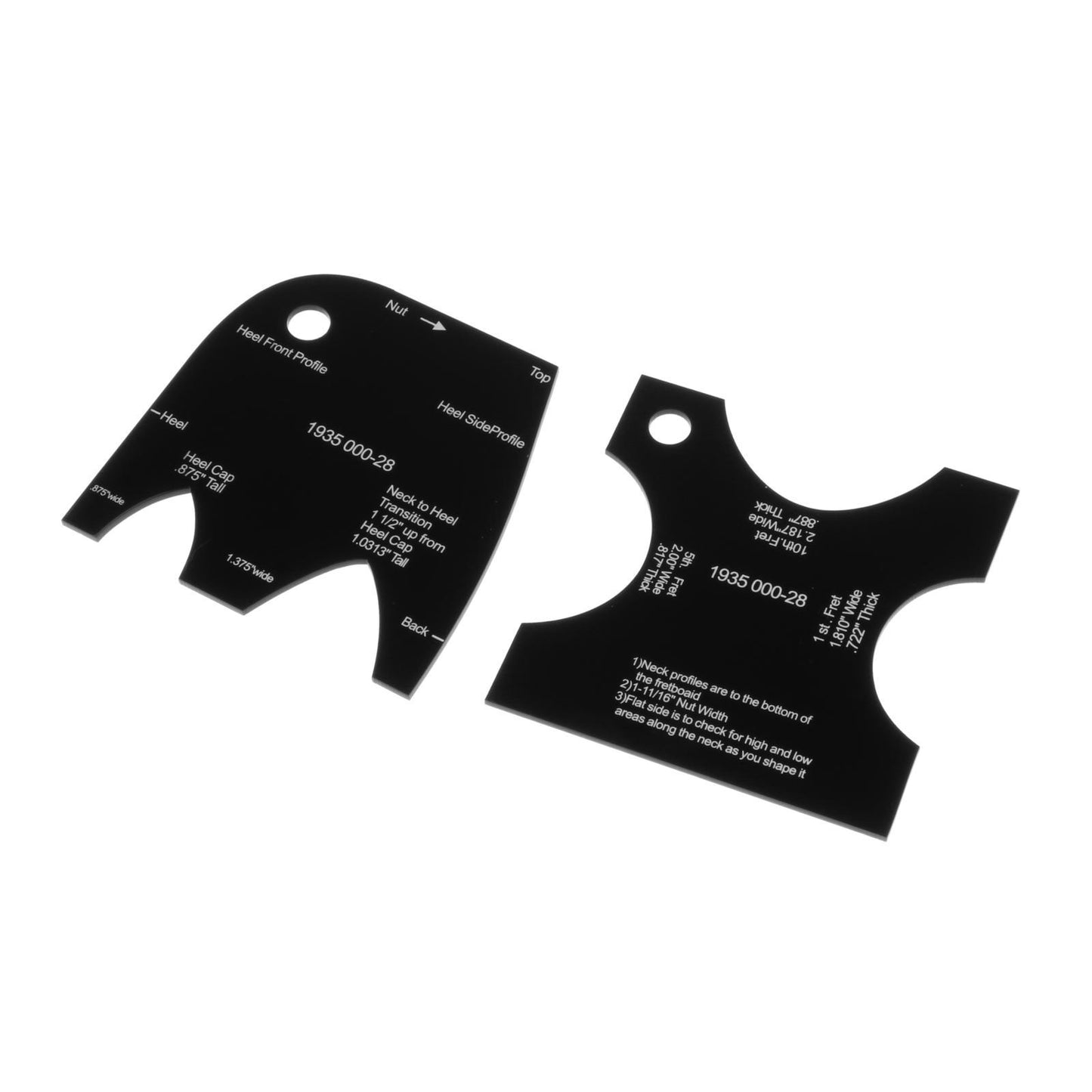 Guitar Neck Mold Template Reference Repair Leveling Luthier 1935 000-28