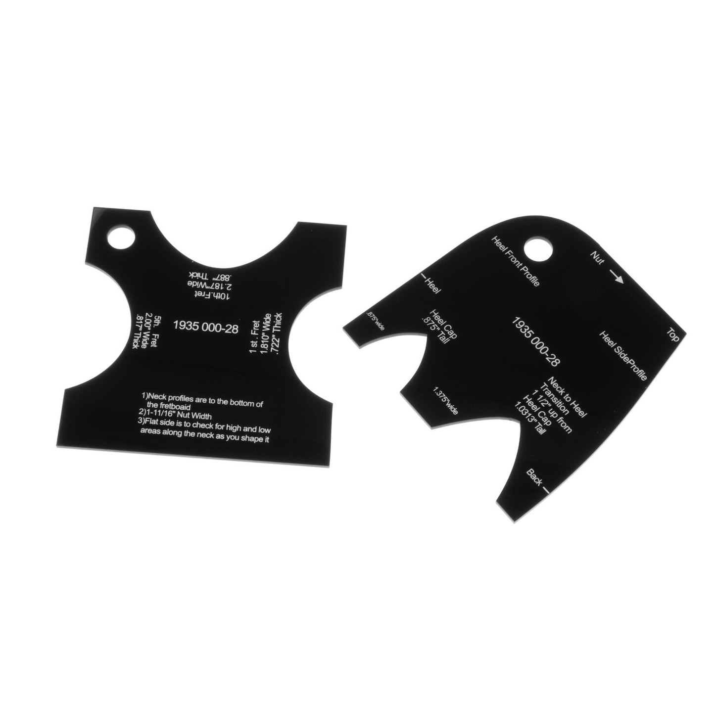 Guitar Neck Mold Template Reference Repair Leveling Luthier 1935 000-28
