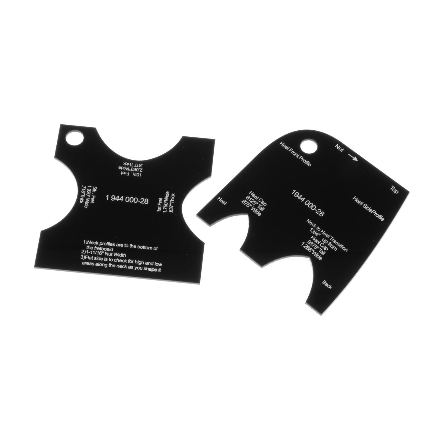 Guitar Neck Mold Template Reference Repair Leveling Luthier 1944 000-28