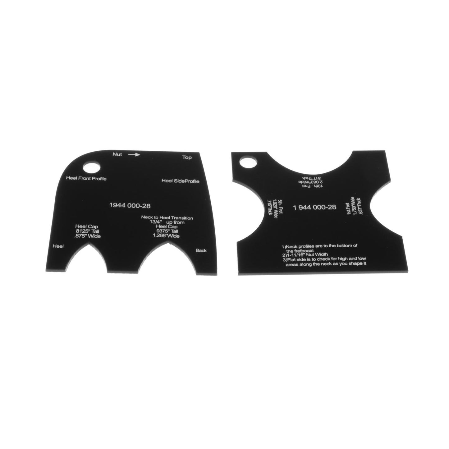 Guitar Neck Mold Template Reference Repair Leveling Luthier 1944 000-28
