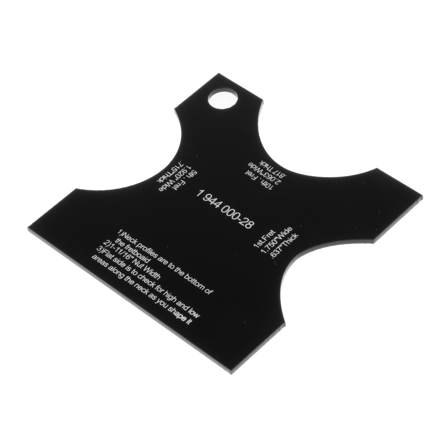 Guitar Neck Mold Template Reference Repair Leveling Luthier 1944 000-28