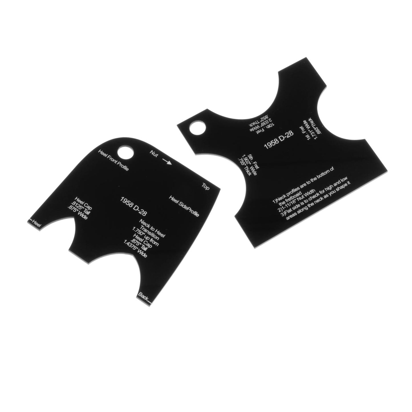 Guitar Neck Mold Template Reference Repair Leveling Luthier 1958 D-28