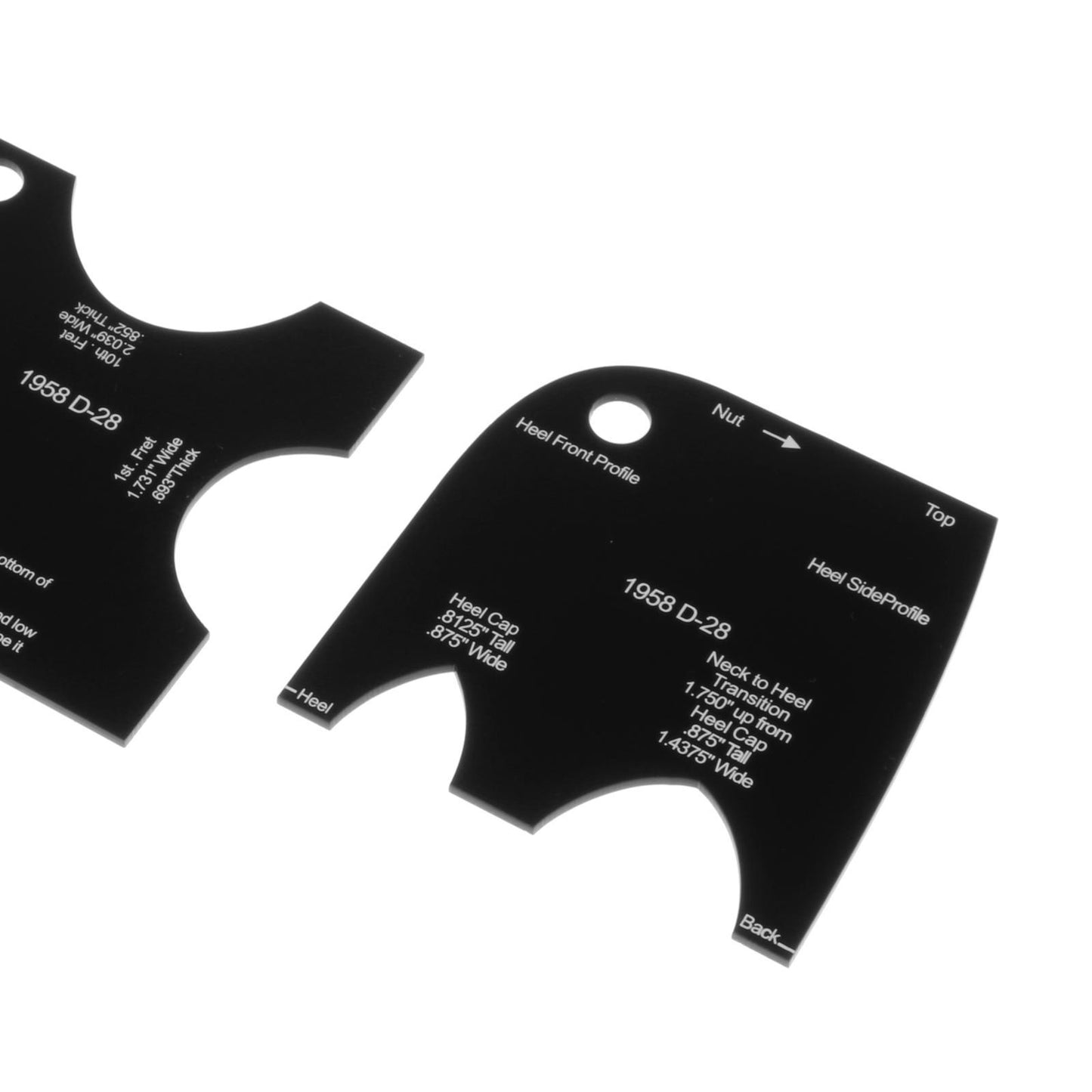 Guitar Neck Mold Template Reference Repair Leveling Luthier 1958 D-28