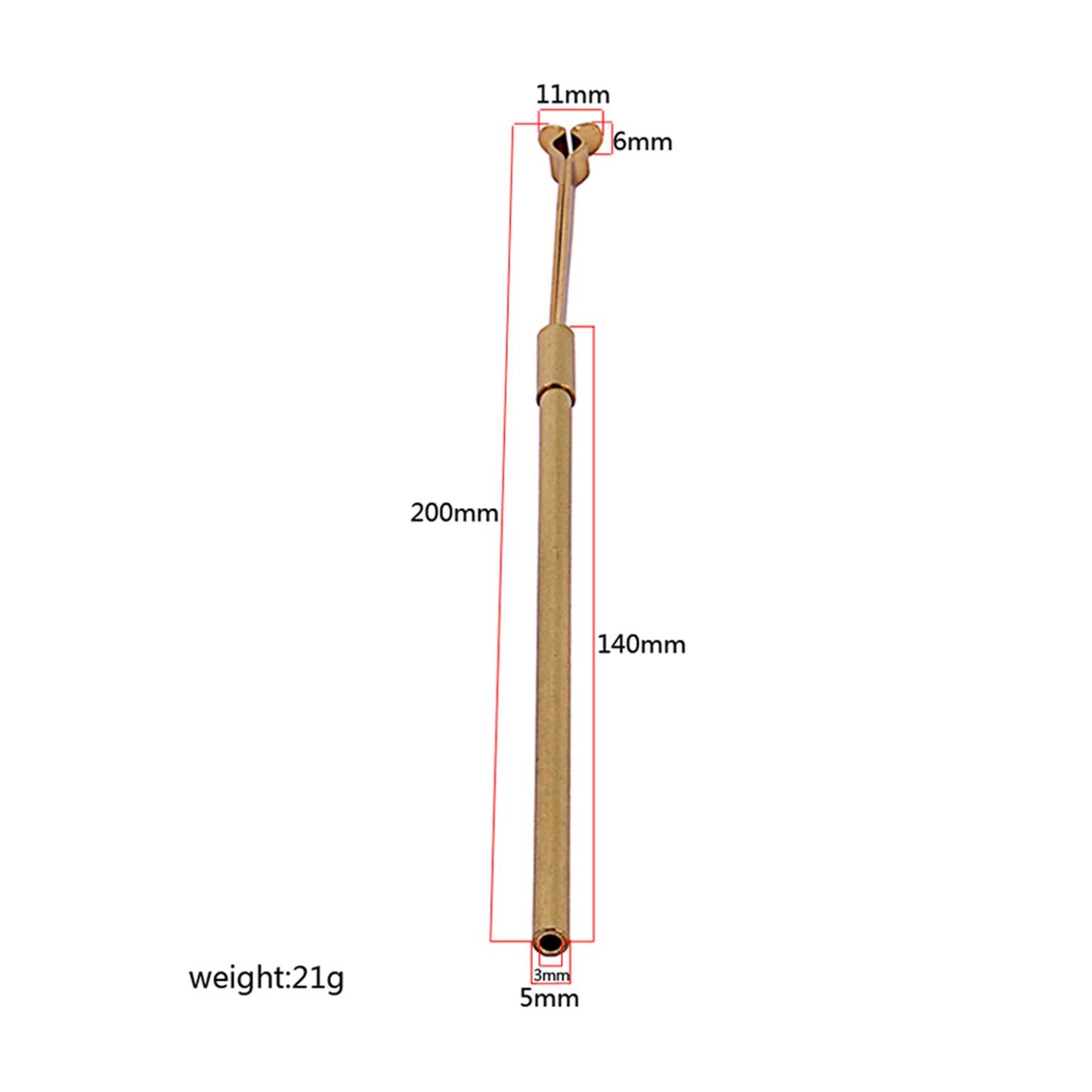 Brass Sound Post Measurer Retriever Luthier Install Repair Instruments Tool