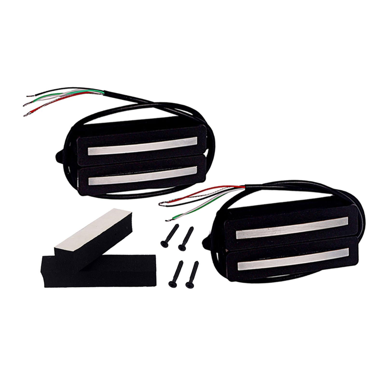 Dual Hot Rail Humbucker Pickups Electric Guitar Pickup Humbucker, Blac ...