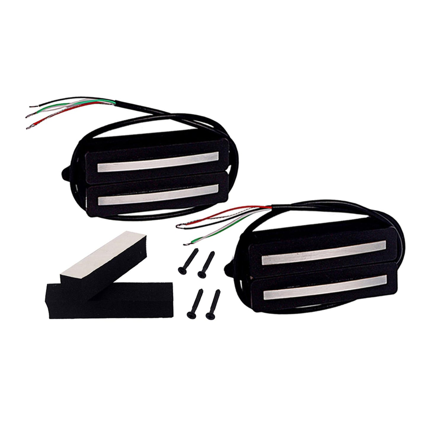 Dual Hot Rail Humbucker Pickups Electric Guitar Pickup Humbucker, Black