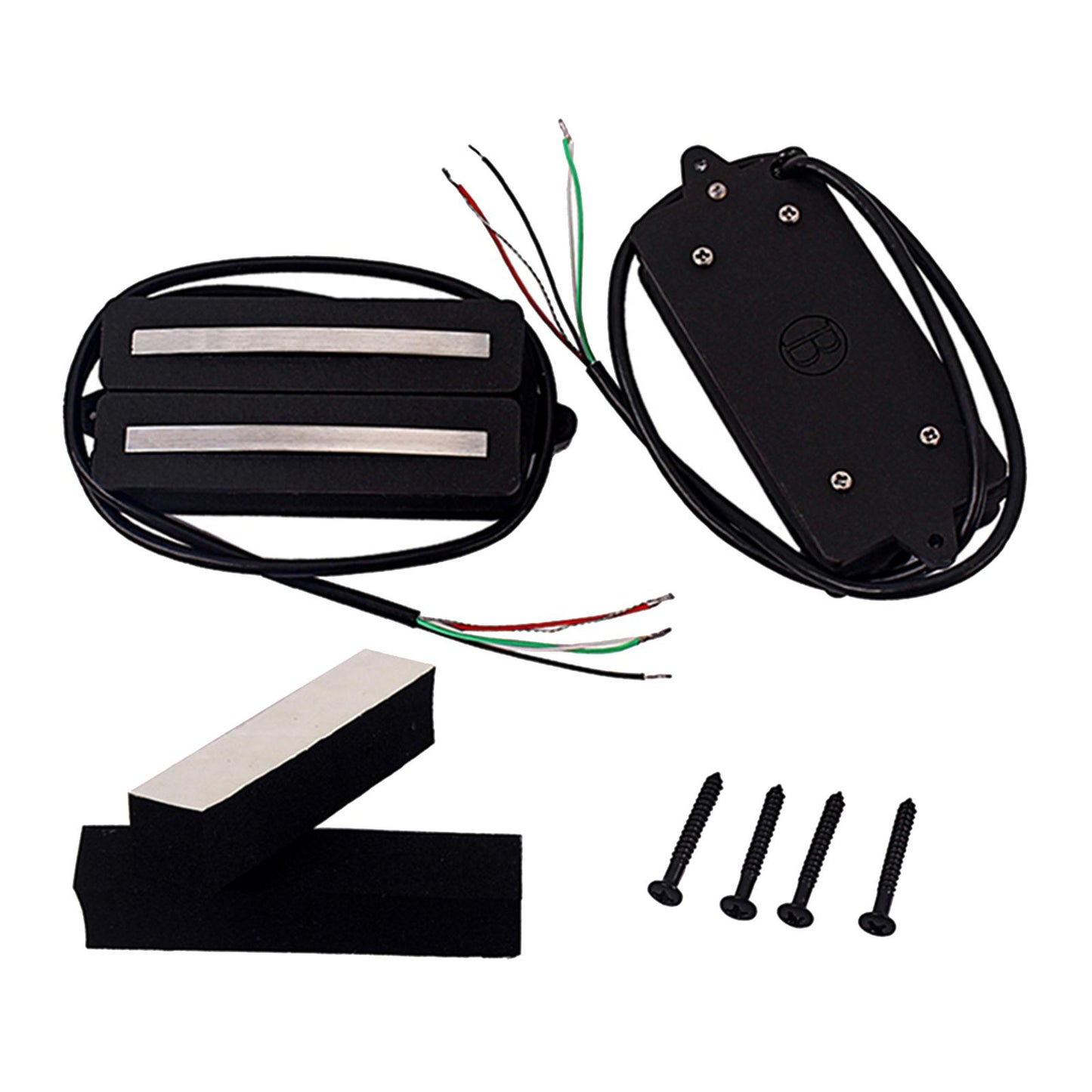 Dual Hot Rail Humbucker Pickups Electric Guitar Pickup Humbucker, Black