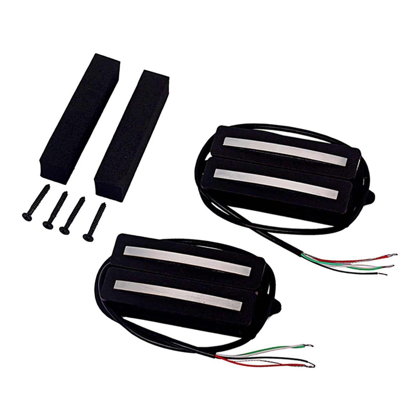 Dual Hot Rail Humbucker Pickups Electric Guitar Pickup Humbucker, Black