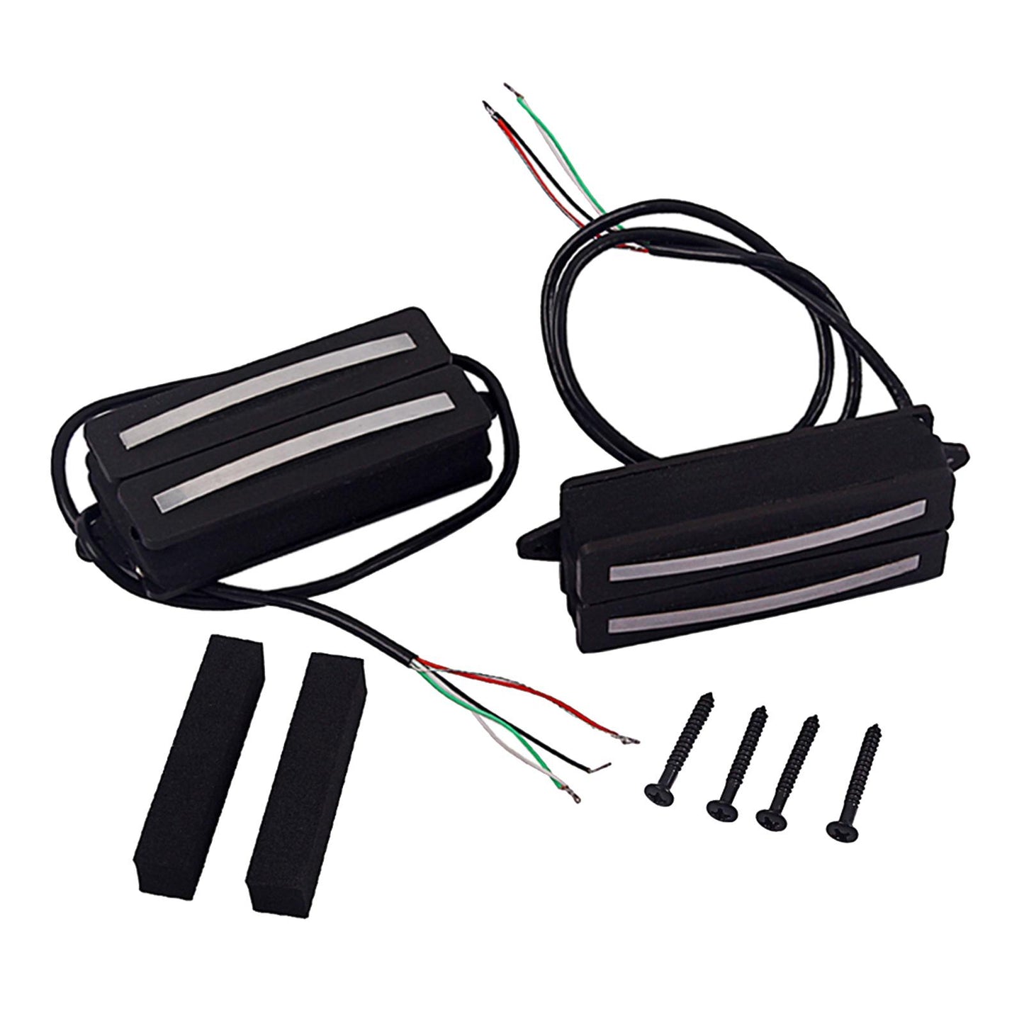 Dual Hot Rail Humbucker Pickups Electric Guitar Pickup Humbucker, Black