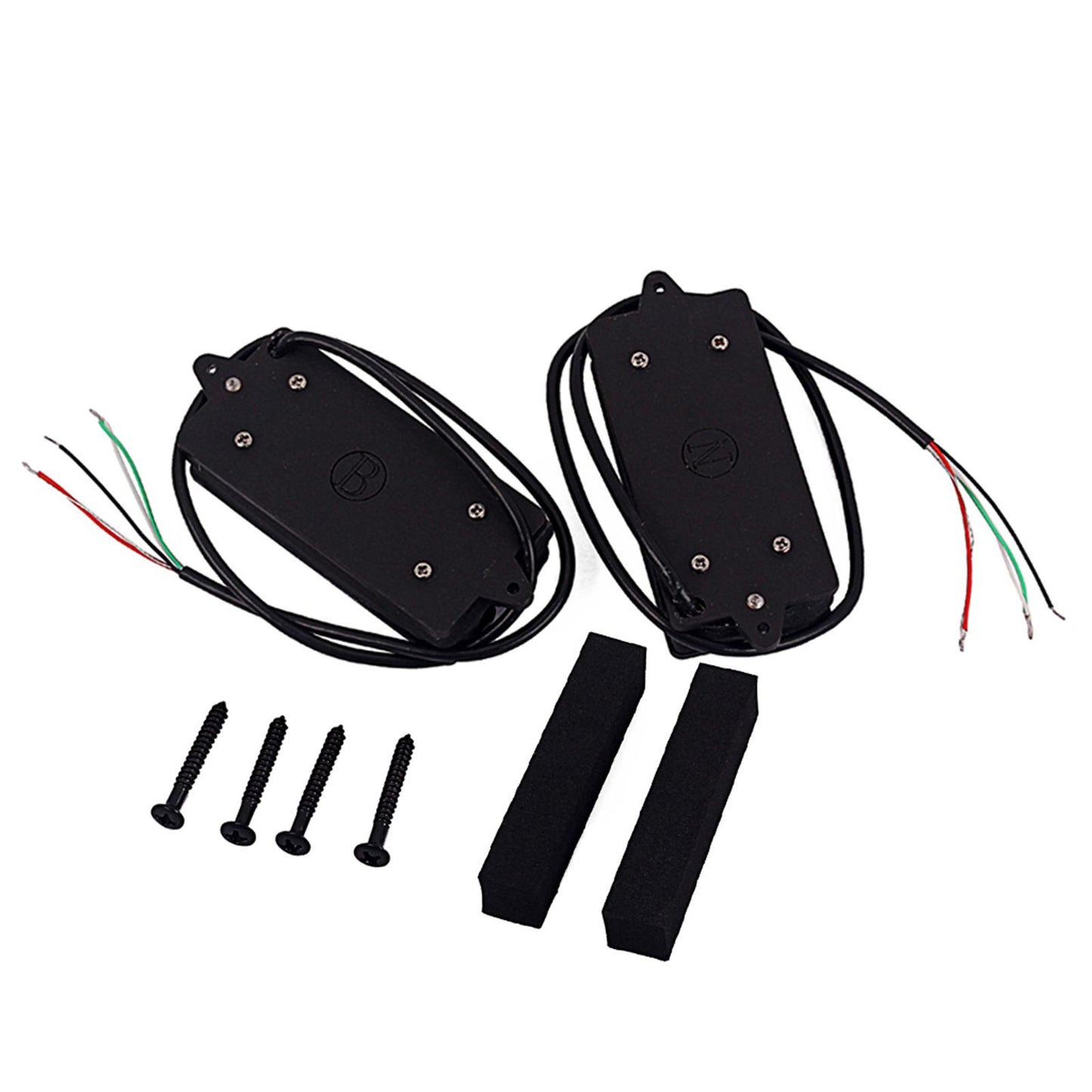 Dual Hot Rail Humbucker Pickups Electric Guitar Pickup Humbucker, Black