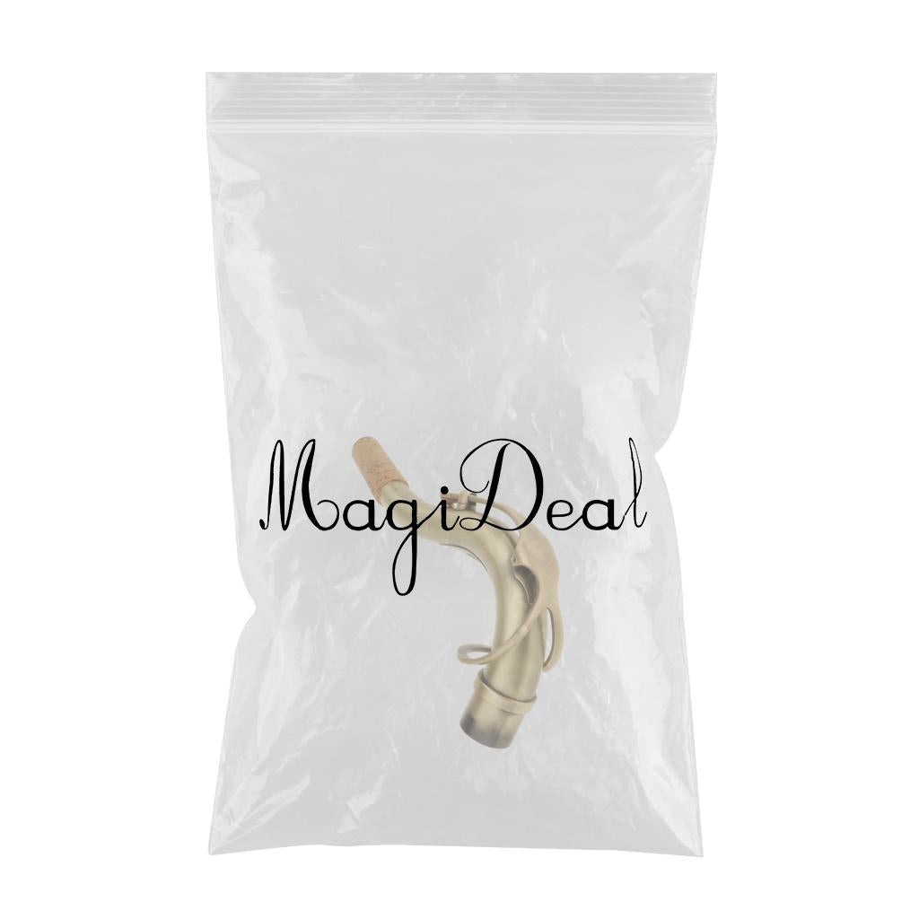 Brass Tenor Saxophone Bend Neck Woodwind Instrument Parts Accessories Gold