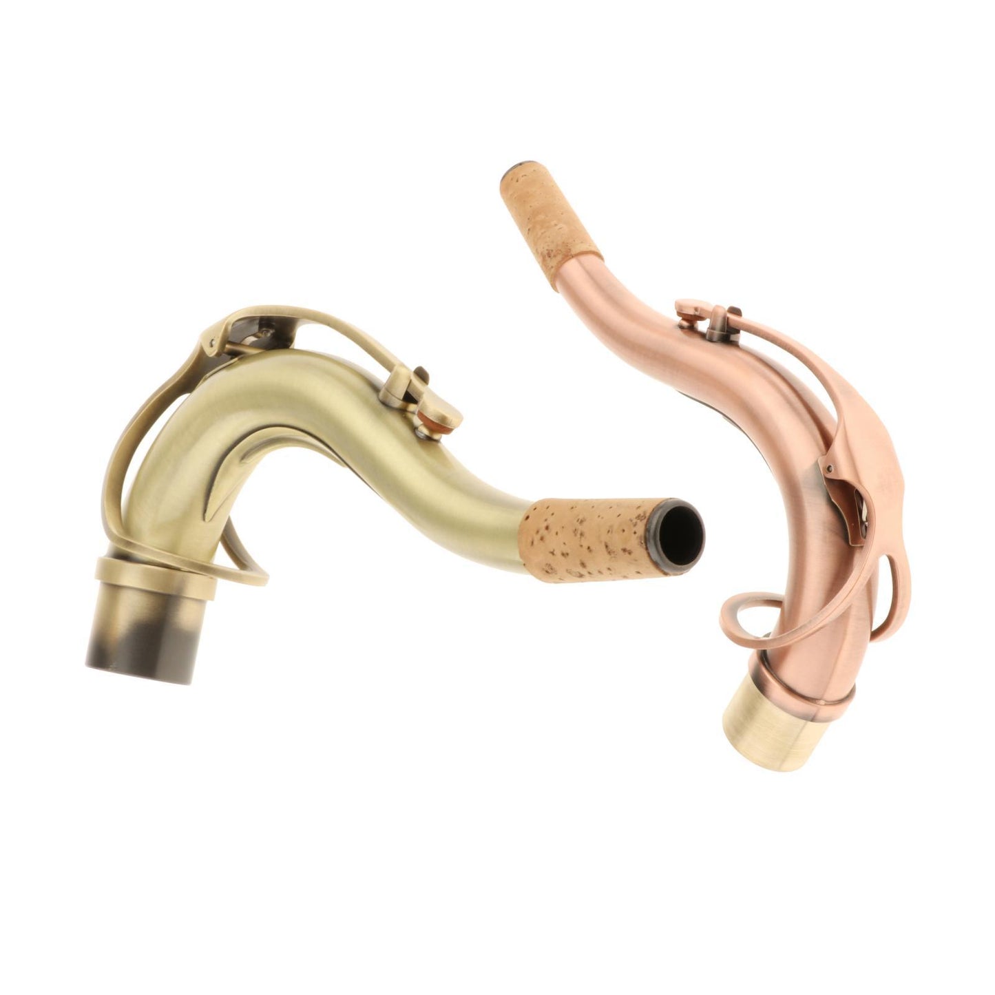 Brass Tenor Saxophone Bend Neck Woodwind Instrument Parts Accessories Gold