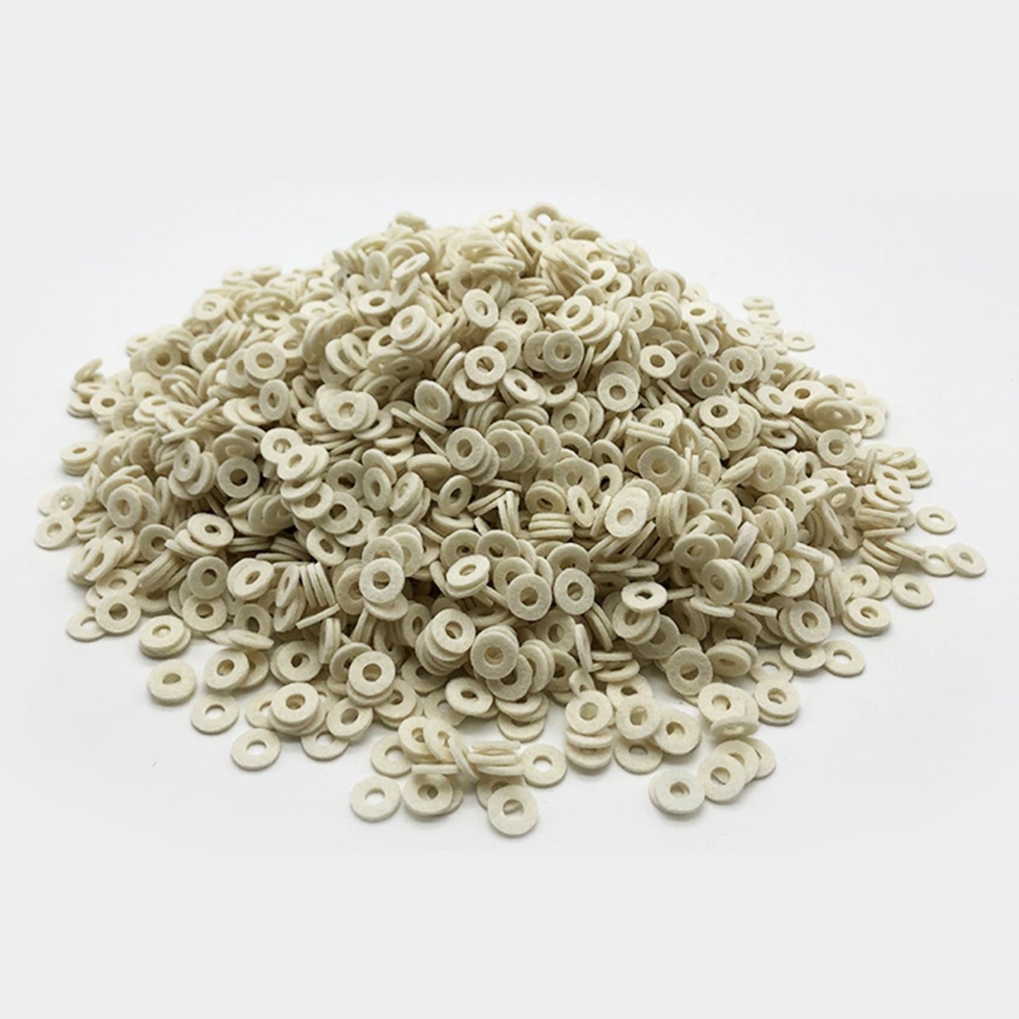 50x Cornet Trumpet Valve Felt Washers Pad Musical Instrument Acc White