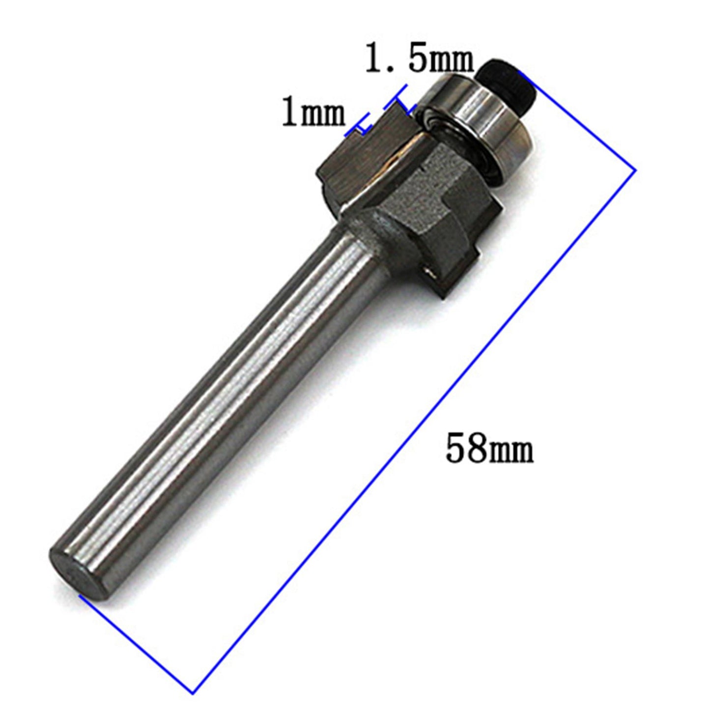 Guitar Edging Inlay Slot Tool T-knife Trimming Machine Guitar Milling Cutter 1.0 and 1.5mm