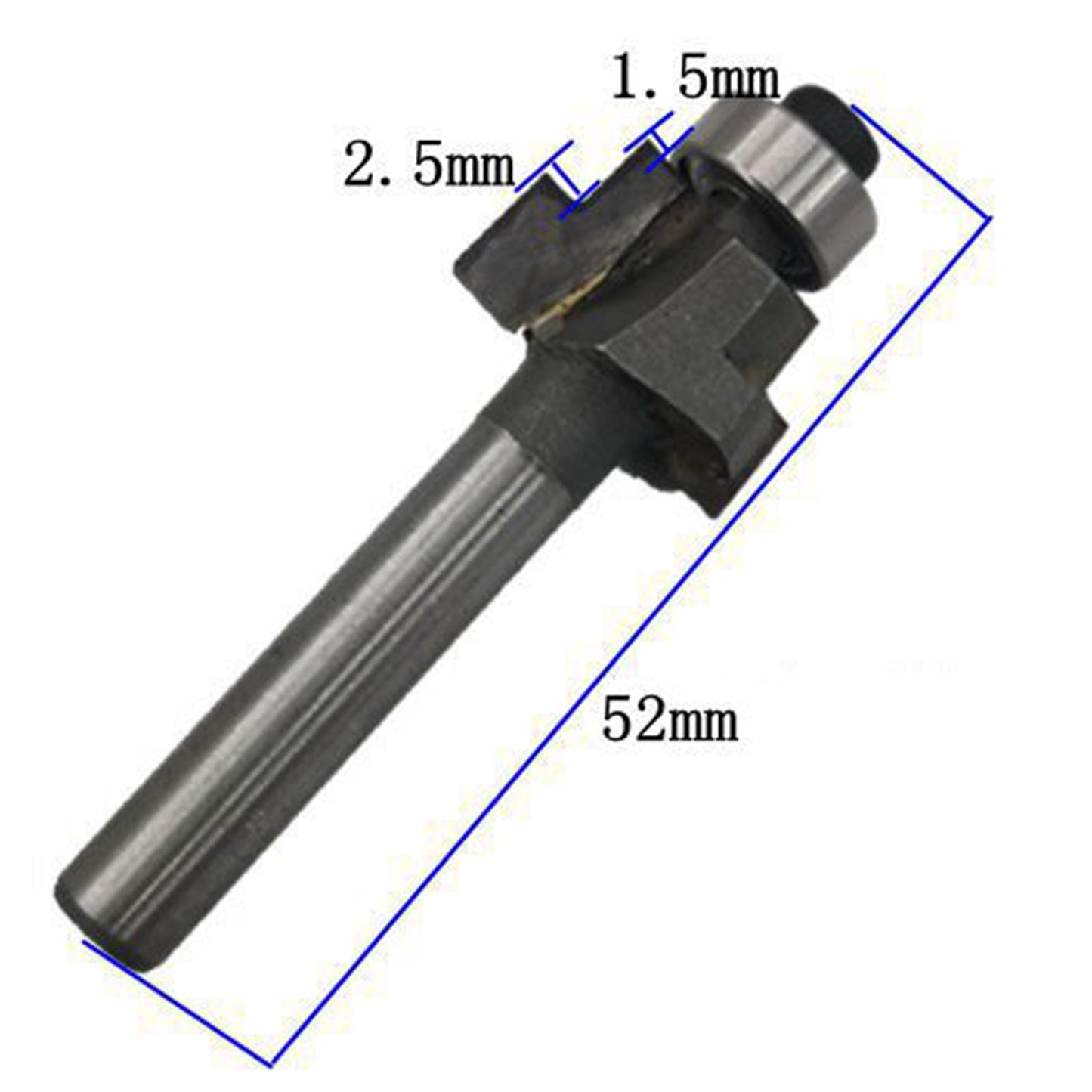 Guitar Edging Inlay Slot Tool T-knife Trimming Machine Guitar Milling Cutter 2.5 and 1.5mm