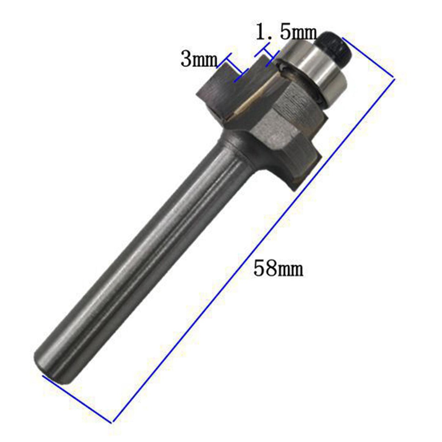 Guitar Edging Inlay Slot Tool T-knife Trimming Machine Guitar Milling Cutter 3 and 1.5mm