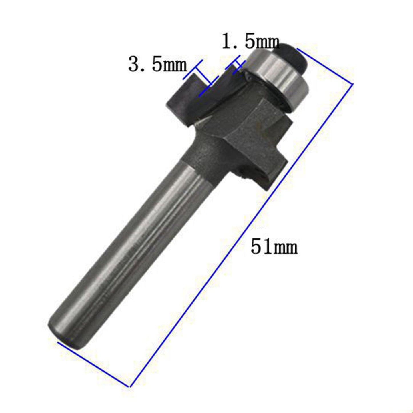 Guitar Edging Inlay Slot Tool T-knife Trimming Machine Guitar Milling Cutter 3.5 and 1.5mm