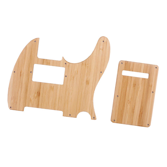 10-Hole Bamboo Pickguard Back Plate Set for TL Electric Guitar Instrument