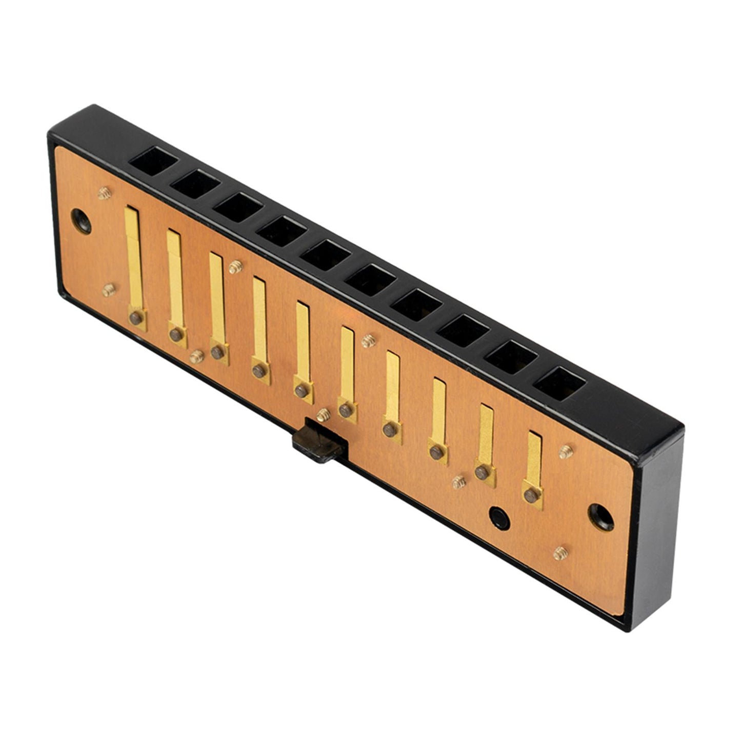 Portable 10-Hole Diatonic Blues Harmonica Key of C D G 3 Tone