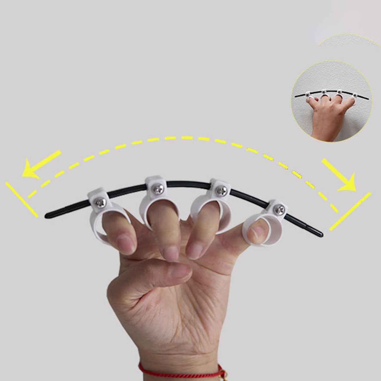 Guitar Trainer Tool Finger Force Span for Ukulele Piano Beginner Black B