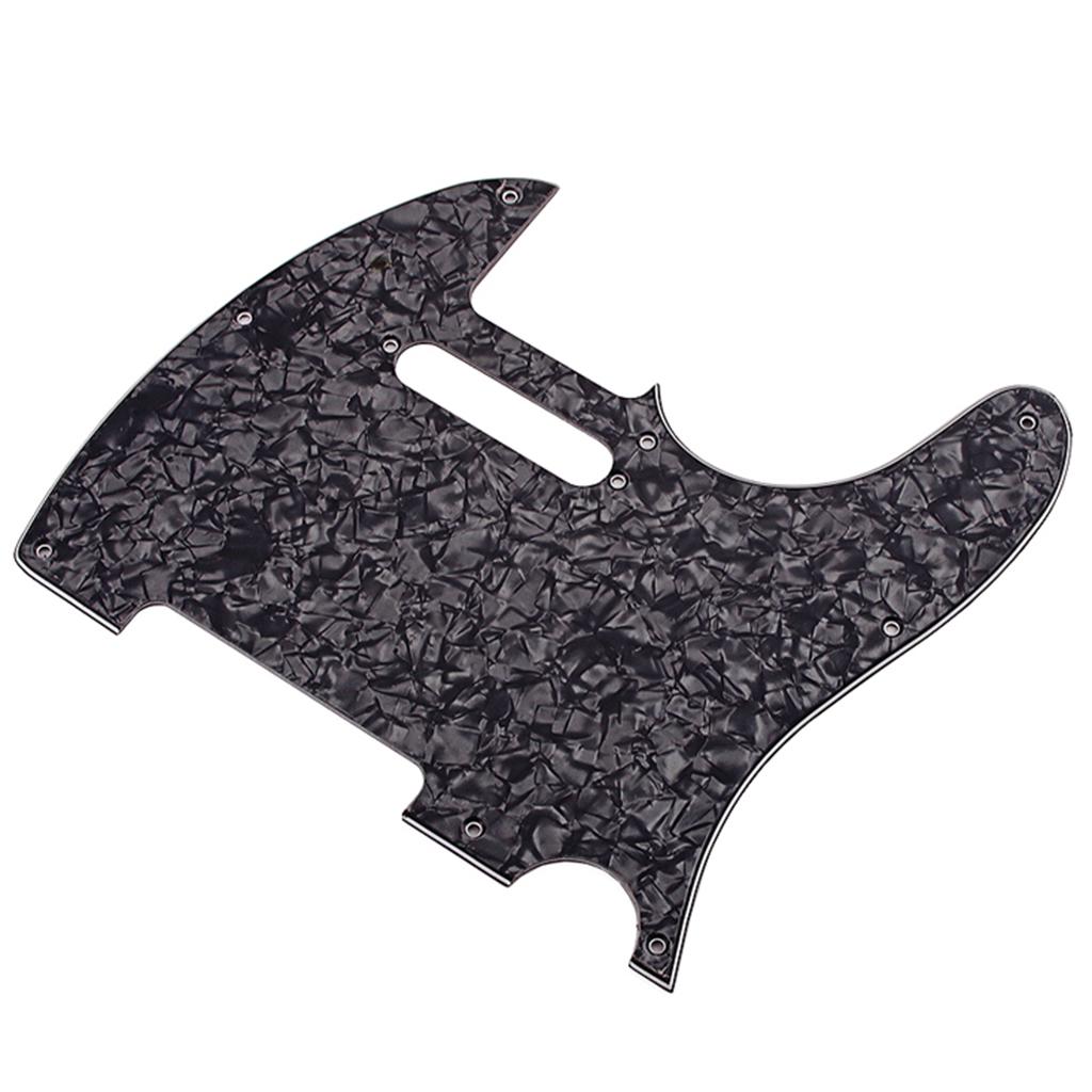 Guitar Pickguard Anti-Scratch Guard Plate PVC Scratchplate Black Pearl 3Ply