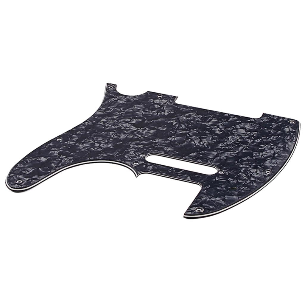 Guitar Pickguard Anti-Scratch Guard Plate PVC Scratchplate Black Pearl 3Ply