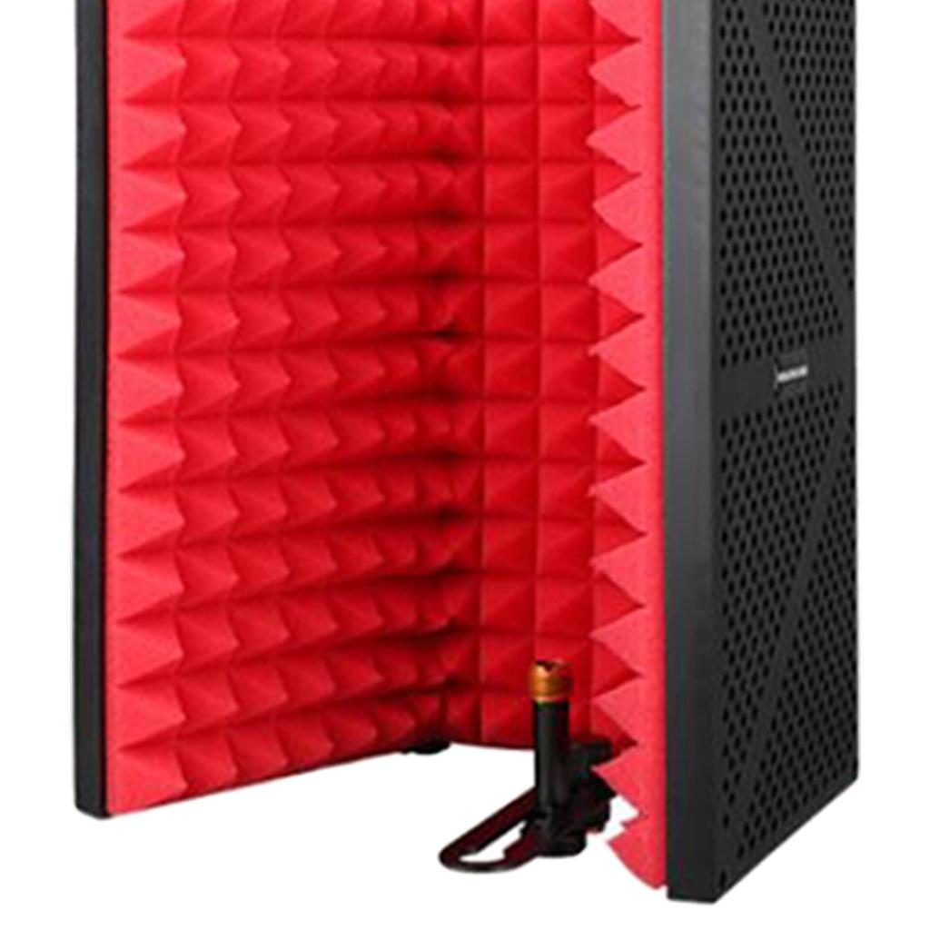 Metal Mic Isolation Shield for Microphone Recording Equipment Three Panels