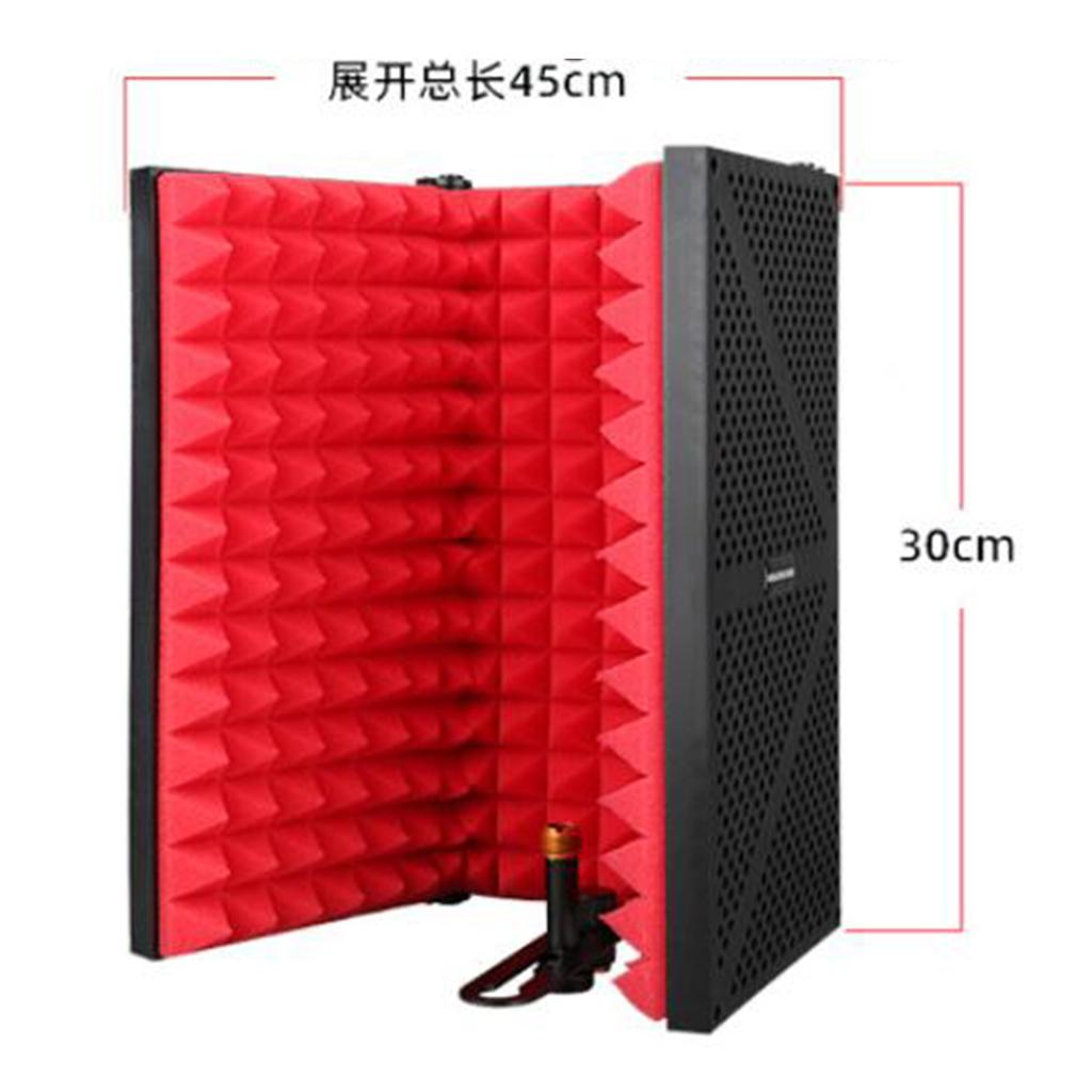Metal Mic Isolation Shield for Microphone Recording Equipment Three Panels