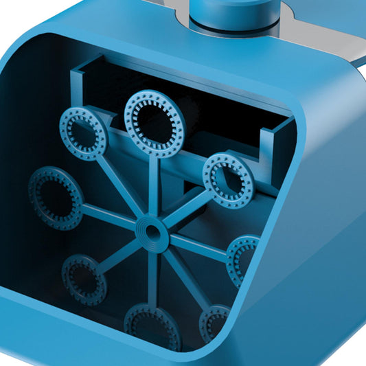 Bubble Machine Auto Bubble Maker 2 Speed for Kids Outdoor Indoor Blue