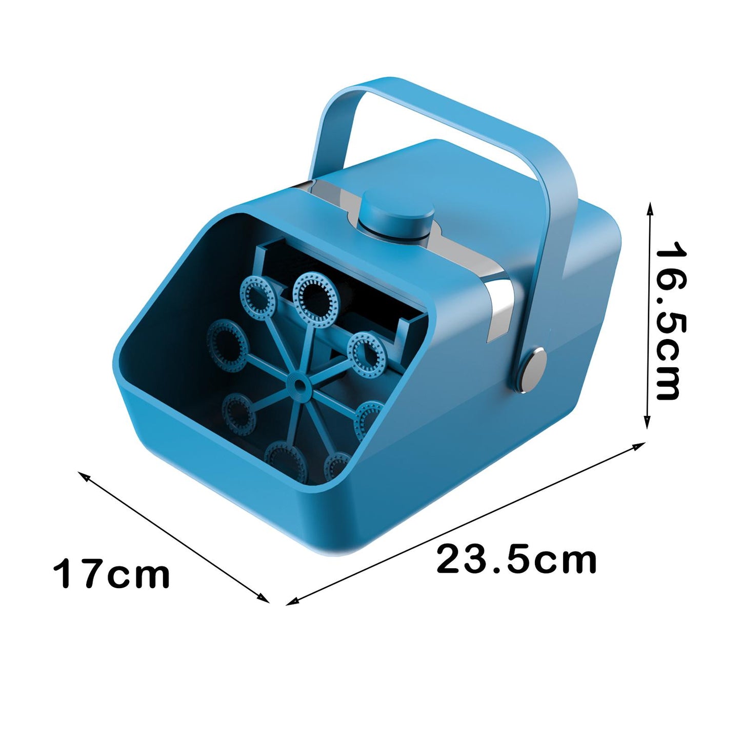 Bubble Machine Auto Bubble Maker 2 Speed for Kids Outdoor Indoor Blue