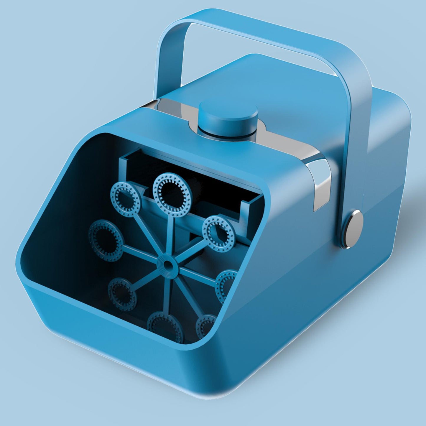 Bubble Machine Auto Bubble Maker 2 Speed for Kids Outdoor Indoor Blue