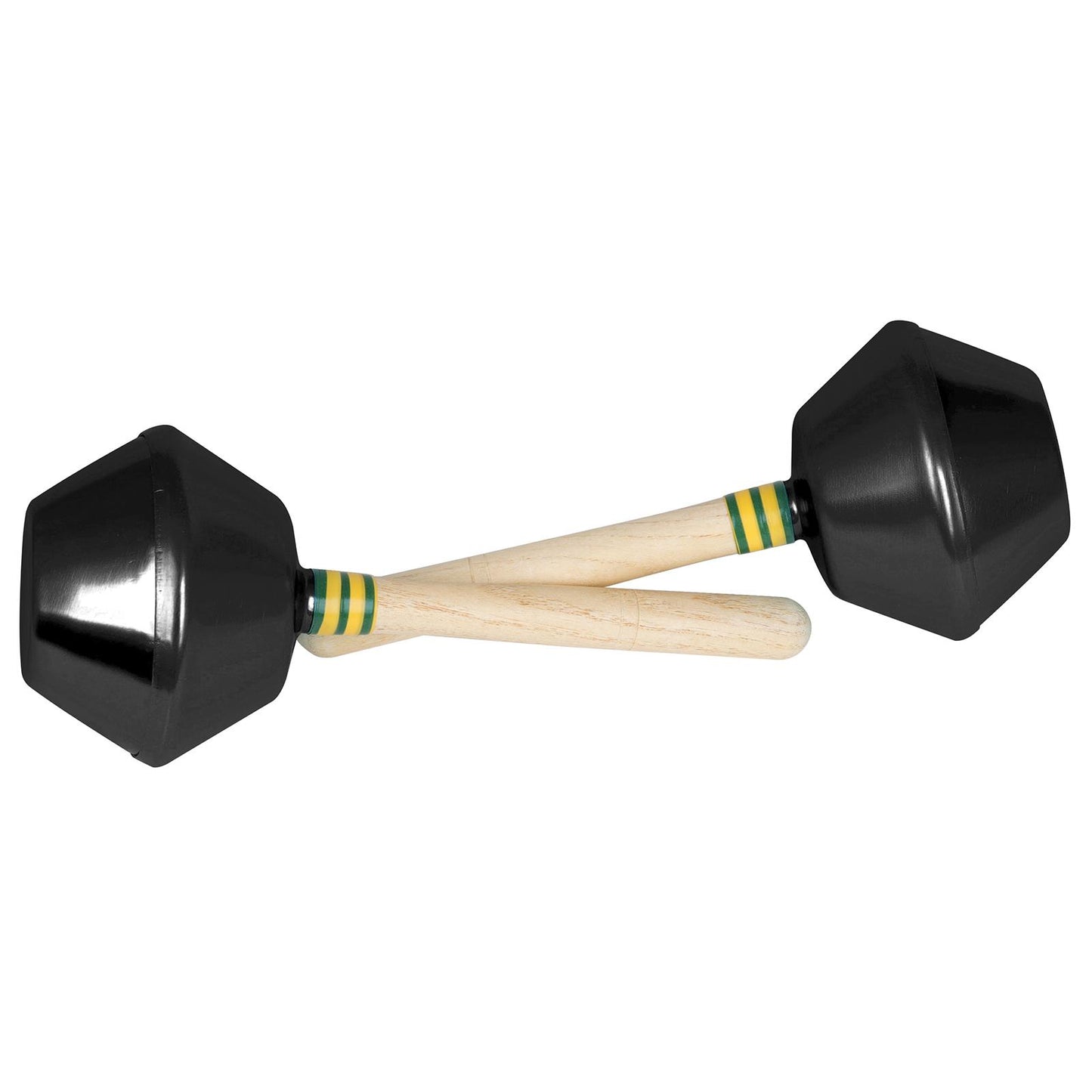 2 Pieces Preschool Children's Aluminum Sand Hammer Performing Sand Ball Black