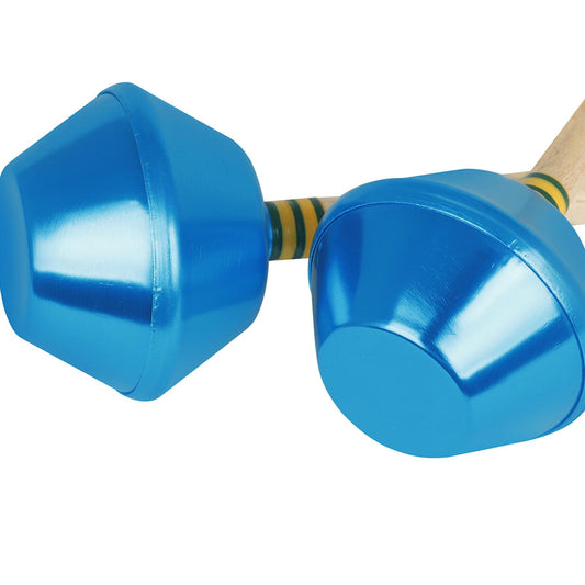 2 Pieces Preschool Children's Aluminum Sand Hammer Performing Sand Ball Blue