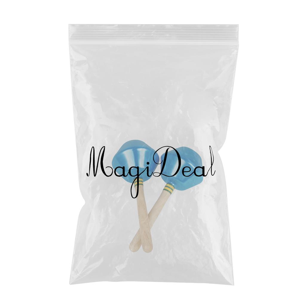 2 Pieces Preschool Children's Aluminum Sand Hammer Performing Sand Ball Blue