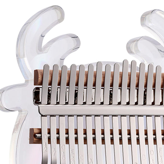 Cute Kalimba Thumb Piano 17-key Musical Instrument Animal-shaped Cartoon Rainbow Deer