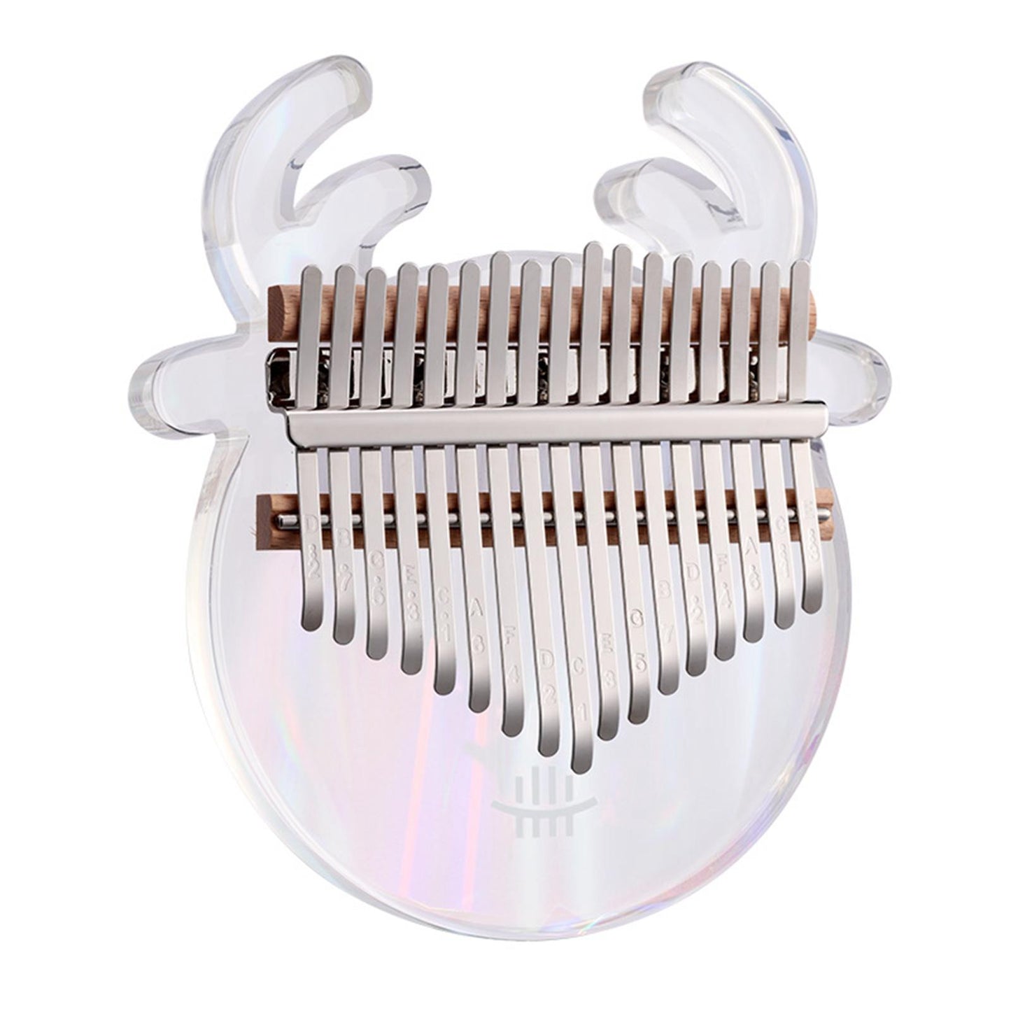 Cute Kalimba Thumb Piano 17-key Musical Instrument Animal-shaped Cartoon Rainbow Deer