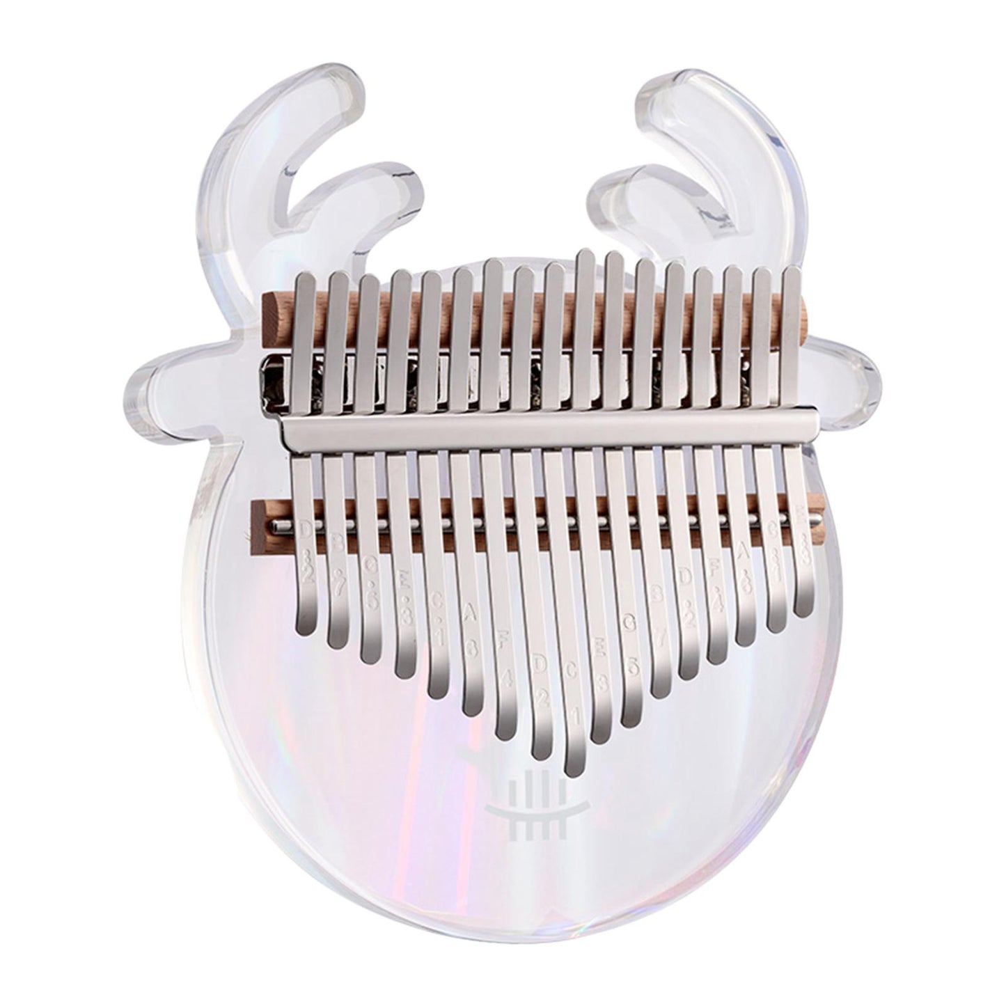 Cute Kalimba Thumb Piano 17-key Musical Instrument Animal-shaped Cartoon Rainbow Deer