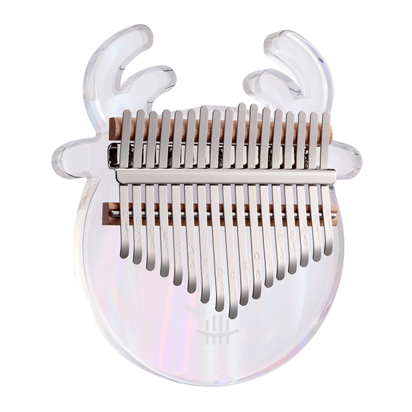 Cute Kalimba Thumb Piano 17-key Musical Instrument Animal-shaped Cartoon Rainbow Deer