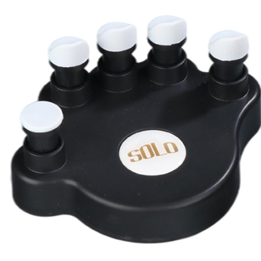 1pair Piano Finger Exerciser Fingers Strength Training Instrument Accessory Black
