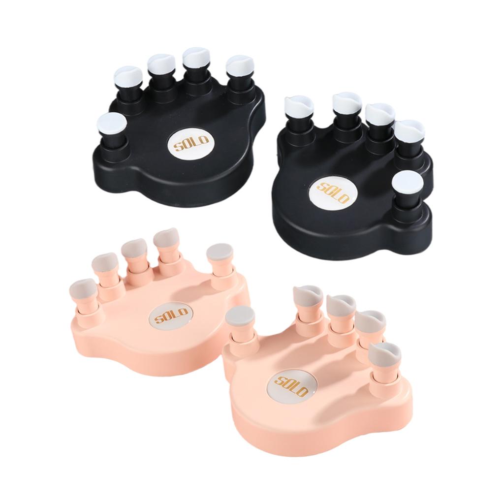 1pair Piano Finger Exerciser Fingers Strength Training Instrument Accessory Black