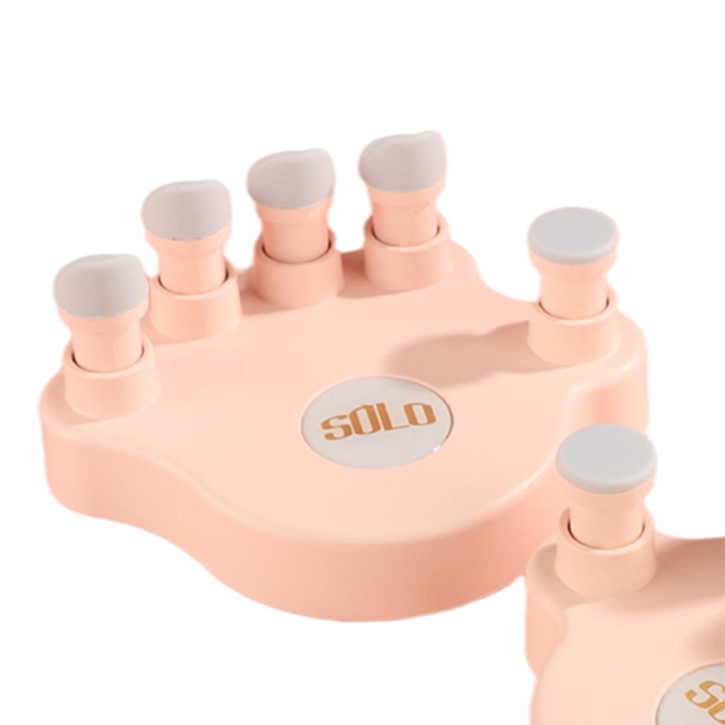 1pair Piano Finger Exerciser Fingers Strength Training Instrument Accessory Pink