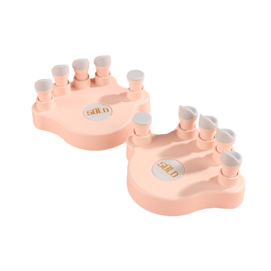 1pair Piano Finger Exerciser Fingers Strength Training Instrument Accessory Pink