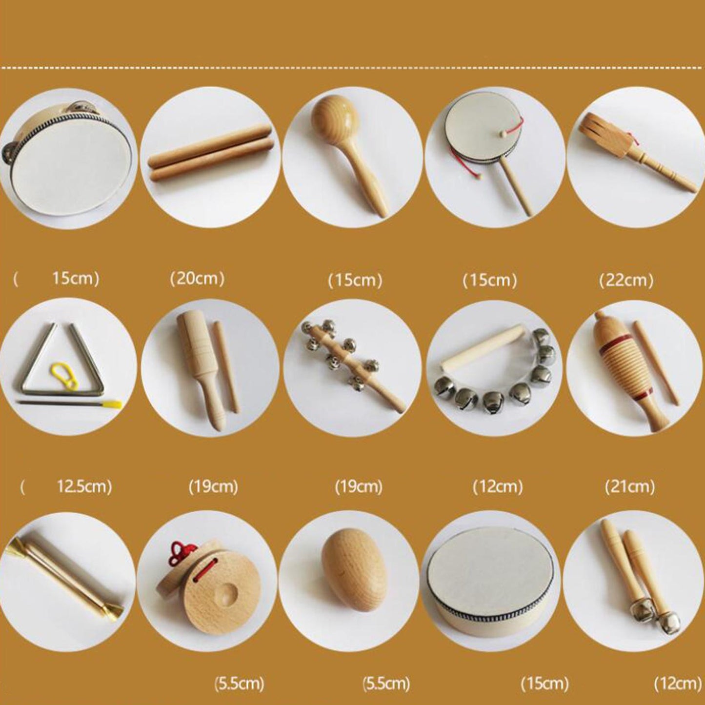 Wooden Music Set Music Art Baby Teaching Educational Percussion Instruments A