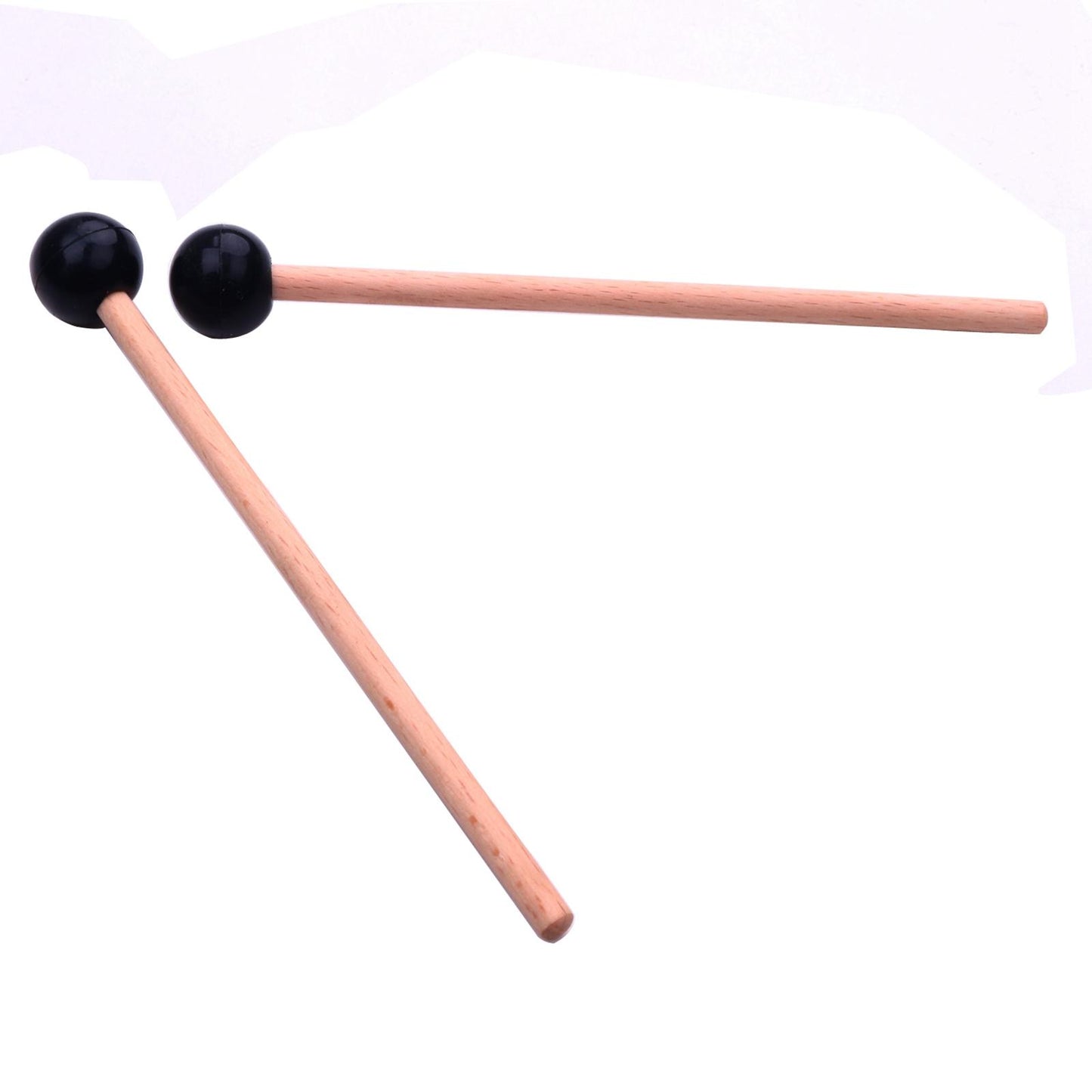 2Pcs Wooden Drumstick Percussion Rubber Xylophone Marimba Mallets 145mm