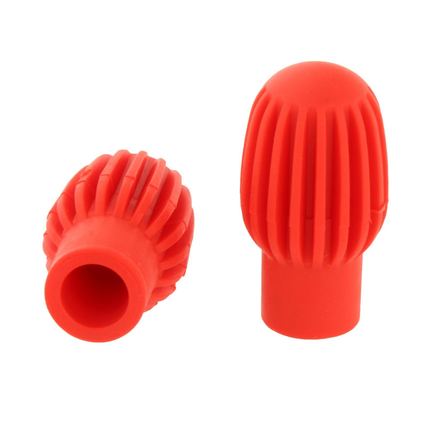 4 PCS Mute Drum Dampener Silence Practice Kids Toy Silicone Drumstick Red