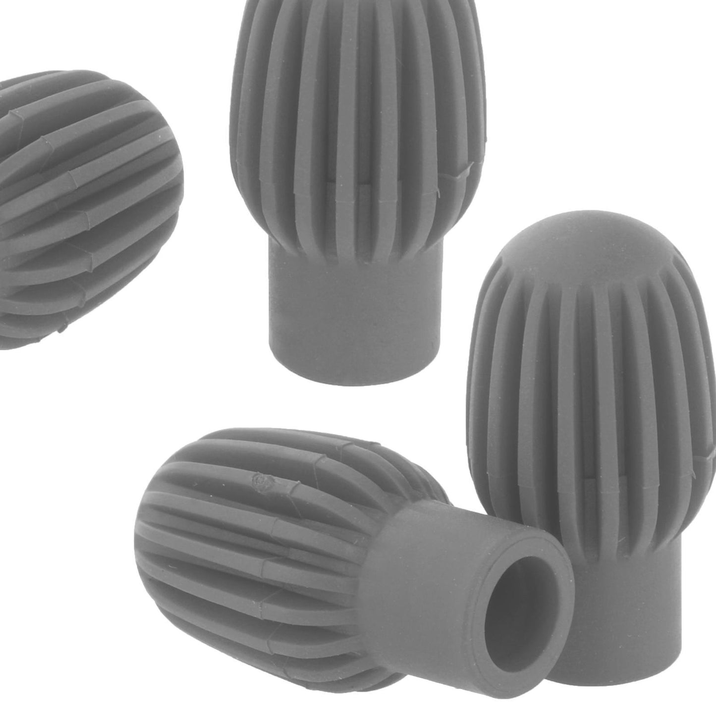 4 PCS Mute Drum Dampener Silence Practice Kids Toy Silicone Drumstick Grey
