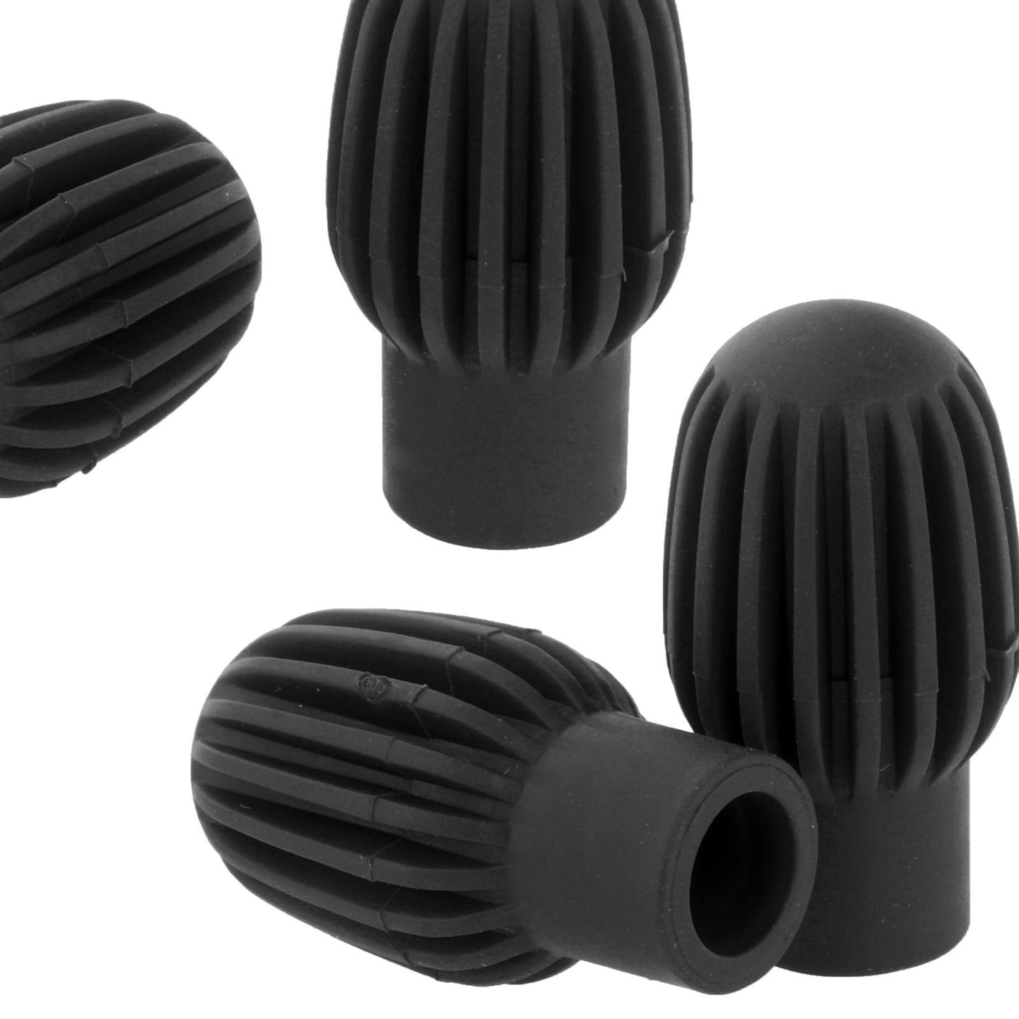 4 PCS Mute Drum Dampener Silence Practice Kids Toy Silicone Drumstick Black