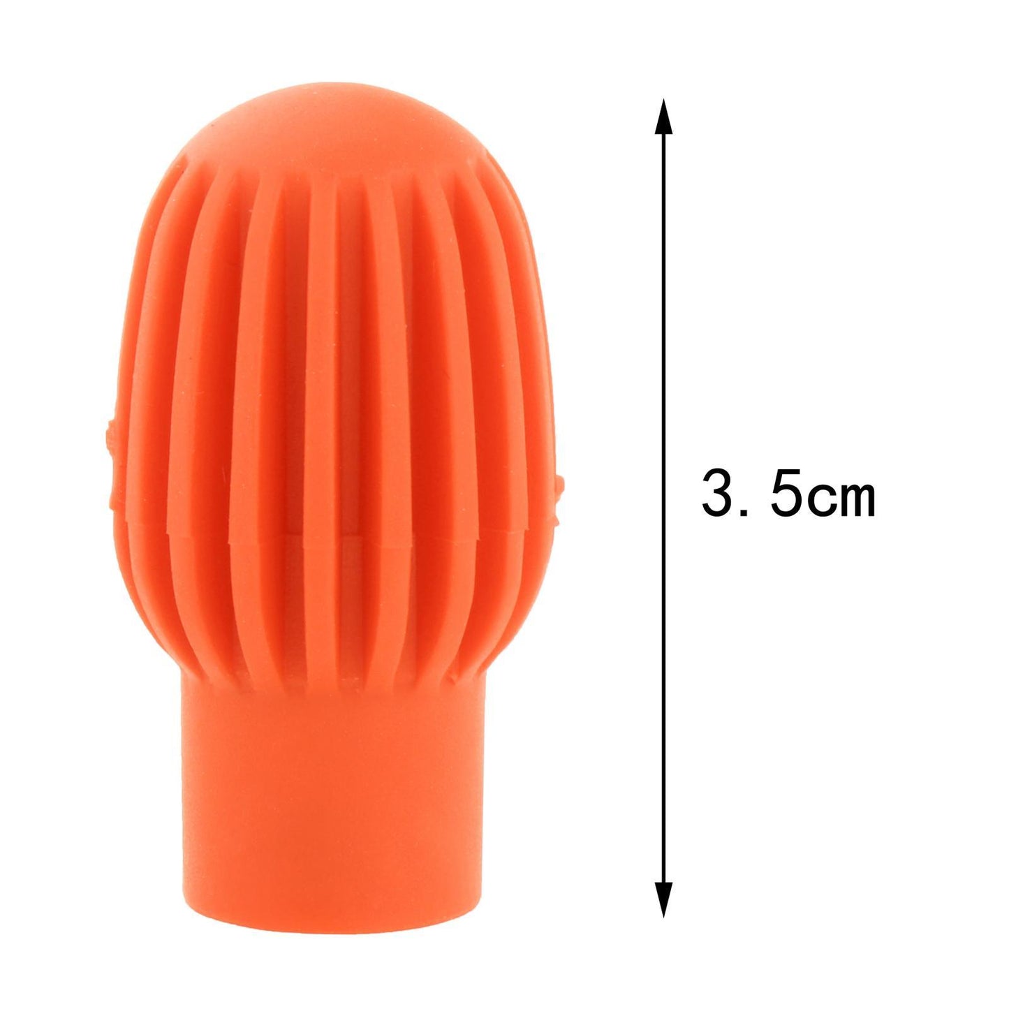 4 PCS Mute Drum Dampener Silence Practice Kids Toy Silicone Drumstick Orange