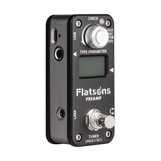 1pc Portable Guitar Effect Pedal Hardware Pass-Through with Tuning Function