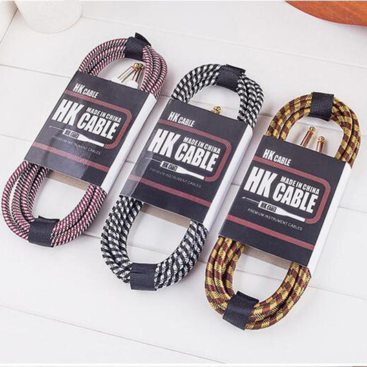 Electric Guitar AMP Cord No Noise Shielded for Bass Mandolin Accessories 3m